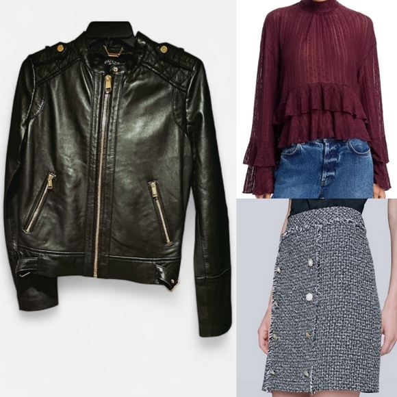 Aqua Mock Neck Ruffled Top - Picture 6 of 9